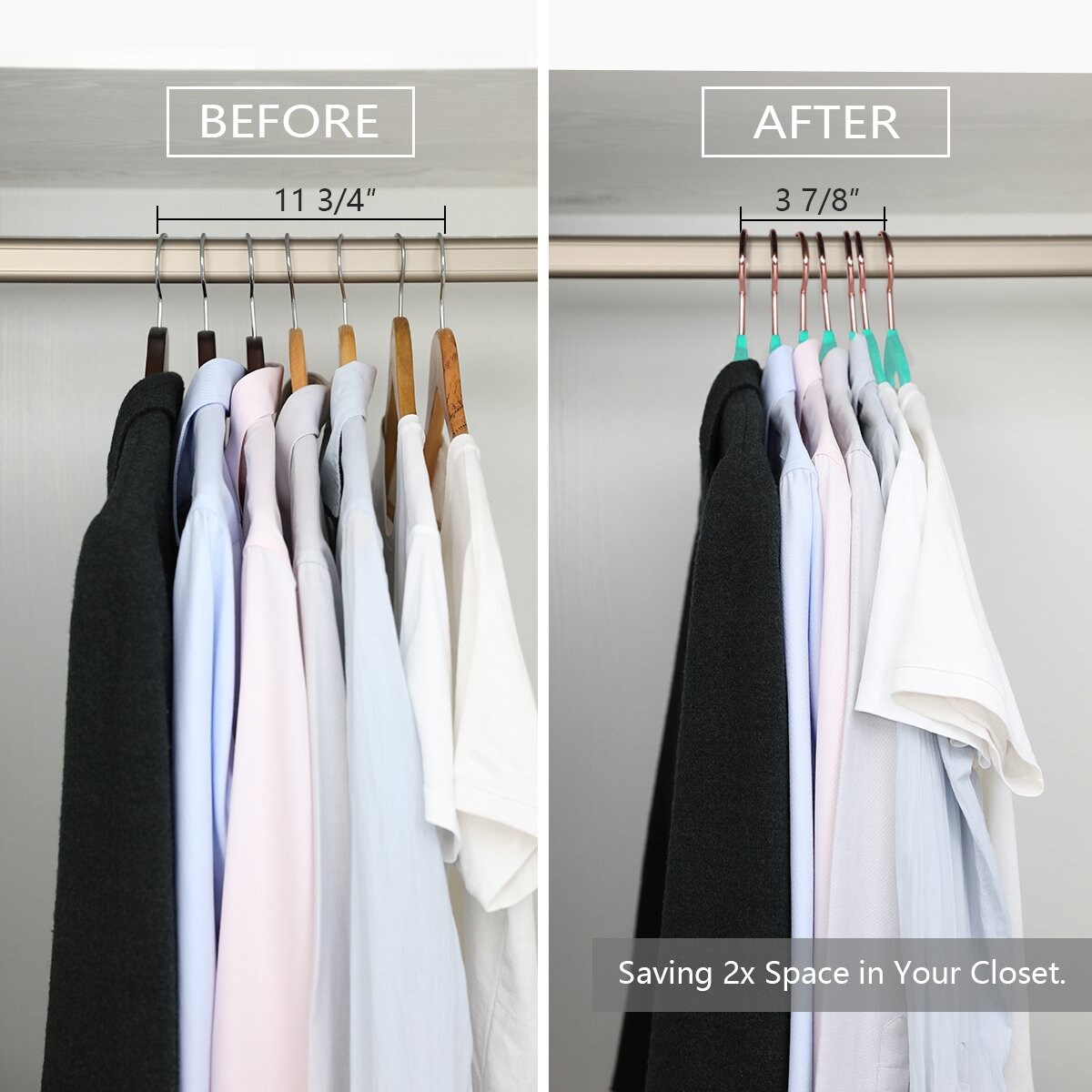 20-100 Pack Closet Hanger Clothes Premium Heavy Duty Non Slip Pants Ties Hangers 