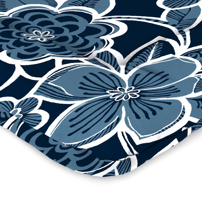 21" x 38" Outdoor Chair Cushion with Ties and Loop - 38'' L x 21'' W x 3.5'' H