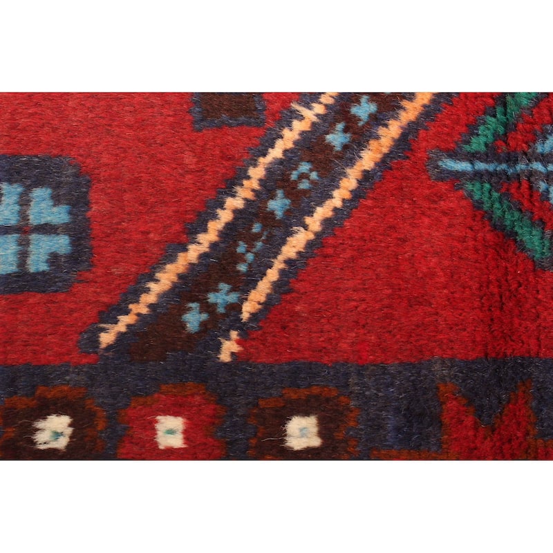 ECARPETGALLERY Hand-knotted Teimani Red Wool Rug - 2'8 x 4'6