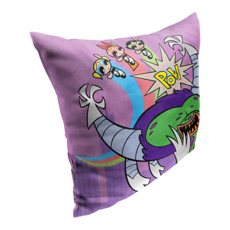 Cartoon Network Powerpuff Girls Ka-Pow 18 Inch Throw Pillow