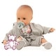 preview thumbnail 3 of 3, 13" Bald Baby Doll with Blue Sleeping Eyes, Overalls and Jacket -18 Months+
