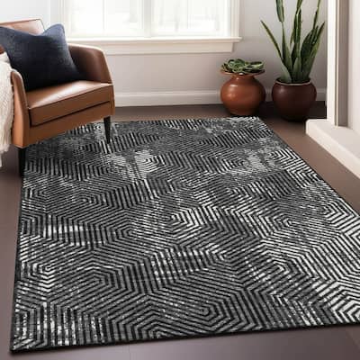 Premium Washable Super Soft Modern Maze Mayfield Rug