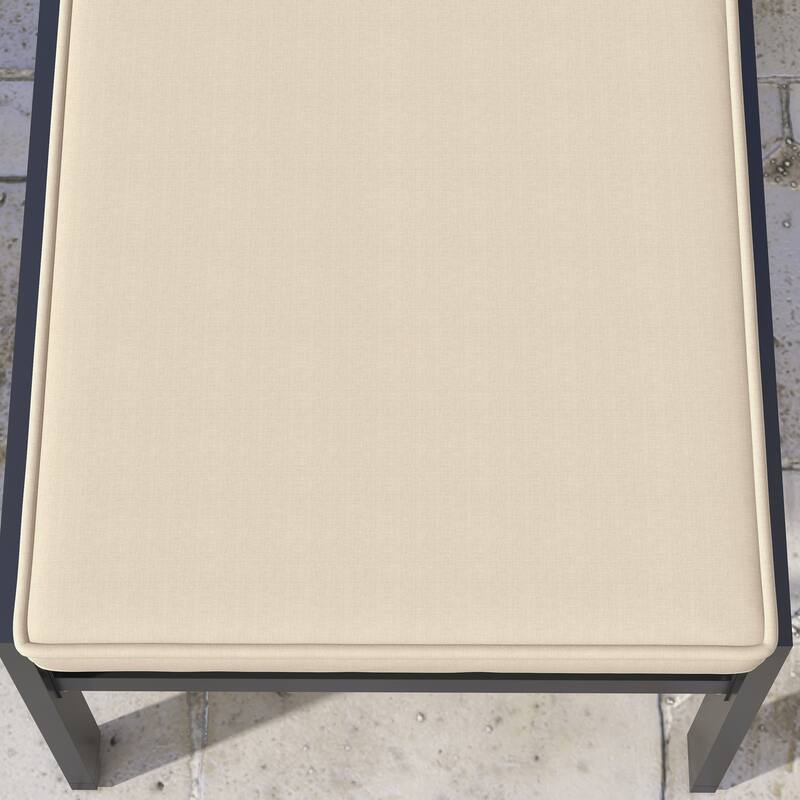 Outsunny 2 Patio Chaise Lounge Chair Cushions with Backrests, Replacement Patio Cushions with Ties for Outdoor Poolside Lounge