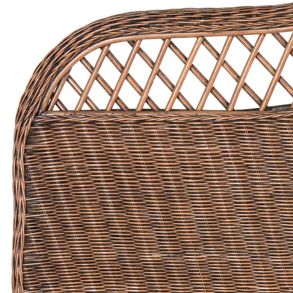 SAFAVIEH Masja White Washed Rattan Headboard (Full)