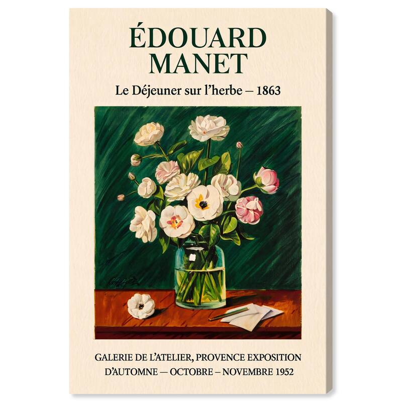 Manet's Floral Canvas by Art Remedy, Gallery Wrapped - 30" x 45"