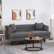 preview thumbnail 11 of 28, Mableton Indoor Upholstered 3-seater Sofa by Christopher Knight Home Espresso + Charcoal