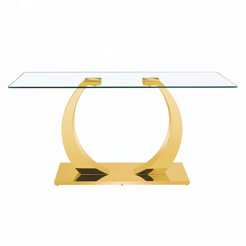 Transparent Glass Dining Table