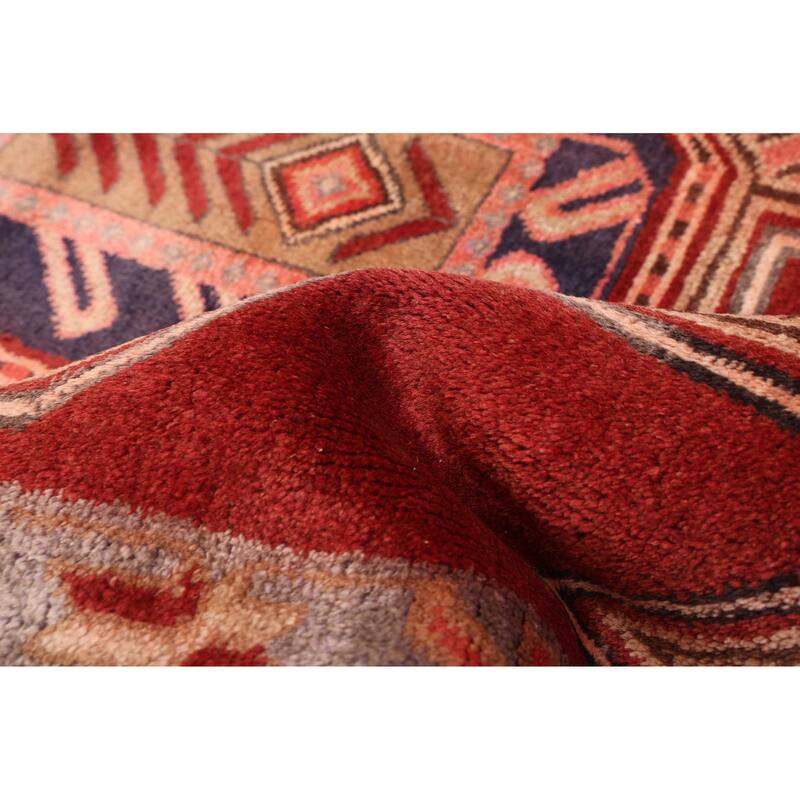 ECARPETGALLERY Hand-knotted Konya Anatolian Dark Red Wool Rug - 3'5 x 9'10