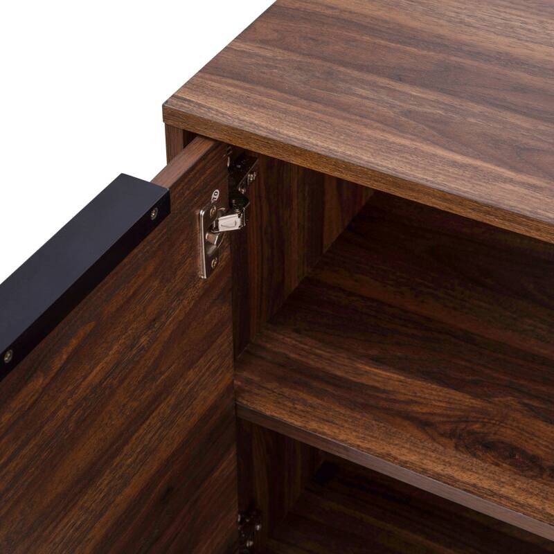 60" Buffet Cabinet with 4 Soft Close Doors and Adjustable Shelves