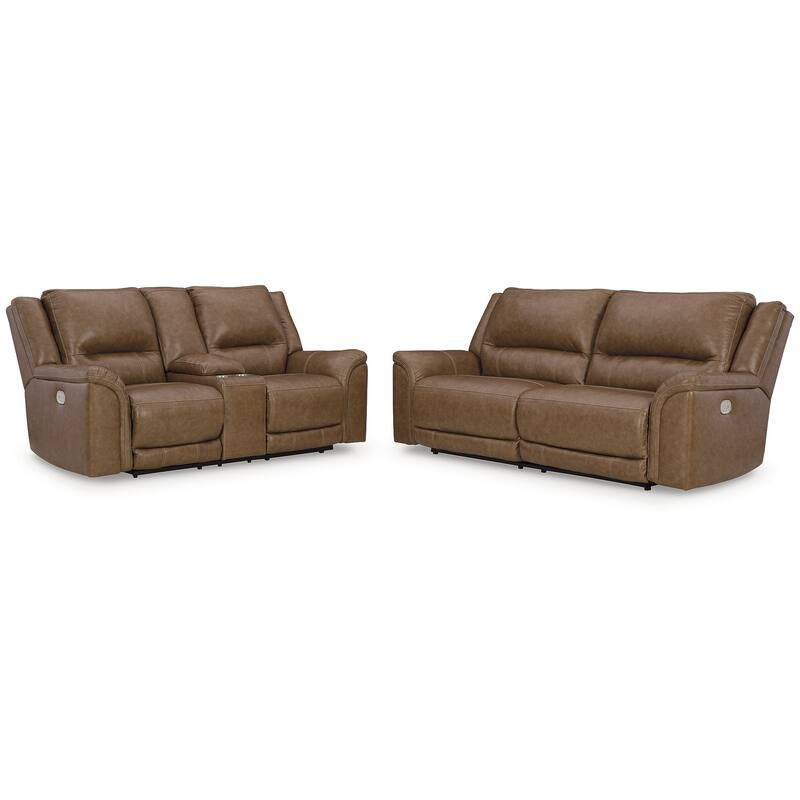 Signature Design by Ashley Trasimeno Brown 2-Piece Upholstery Package - 92" W x 40" D x 42" H