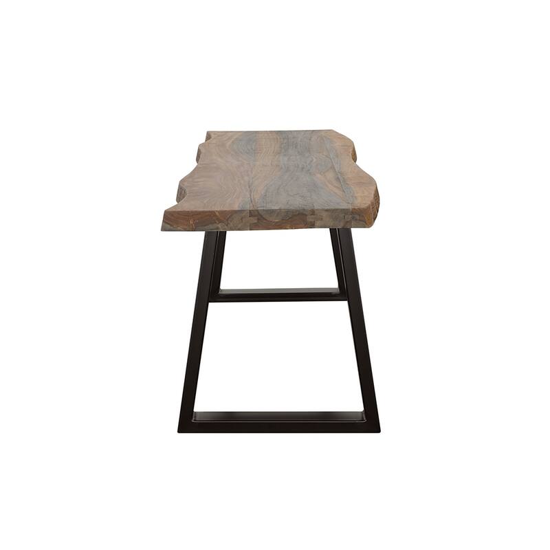 Ditman Grey Sheesham Live Edge Wood Dining Bench