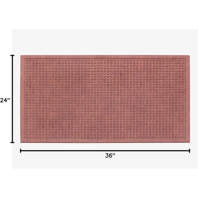 A1HC Heavy Duty Polypropylene Dirt Cleaning & Water Absorbing Doormat 24"X36"