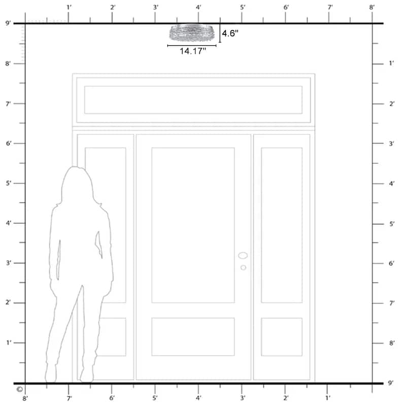 LED Flush Mount Ceiling Light with Stainless Steel Shade and Crystal - Dia.14.17-in