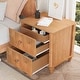 preview thumbnail 77 of 116, Wood NightStand with Metal Handle