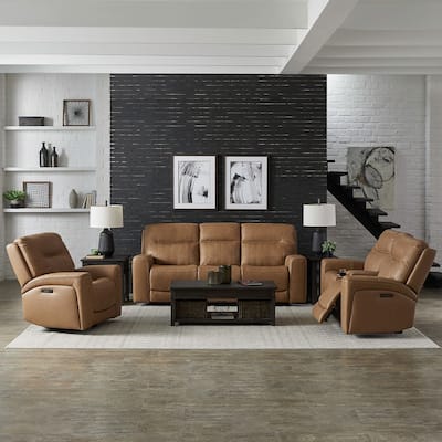 Liberty Furniture Bently Living Room Power Leather Sets - Sofa, Recliner, Loveseat