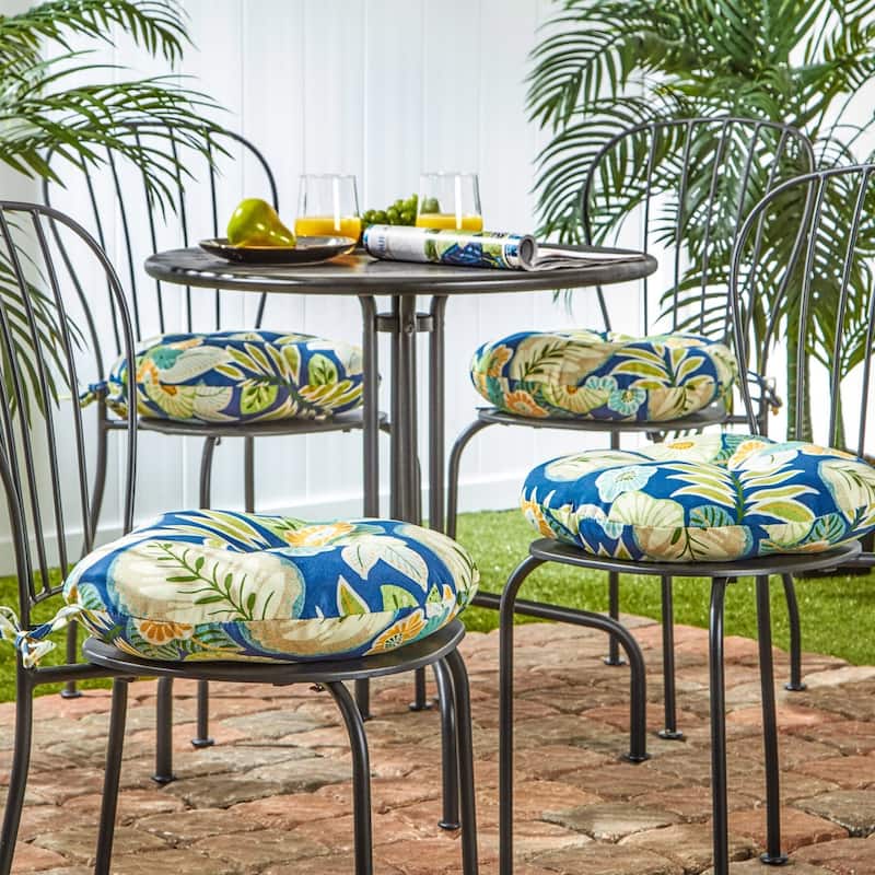 Greendale 15-inch Round Outdoor Bistro Chair Cushion (Set of 4)