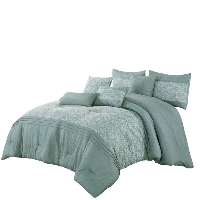 Brenda Luxury 7 Piece Comforter set