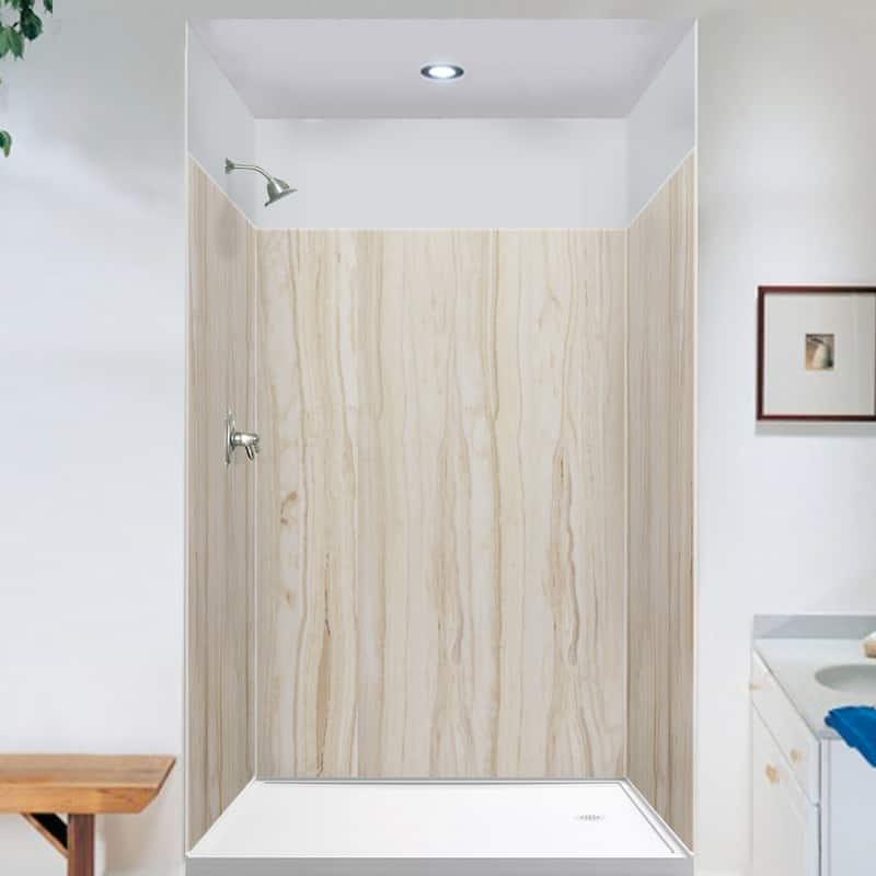 Transolid EWK606072 Expressions 60" W x 60" D x 72" H Three Panel