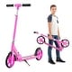 preview thumbnail 11 of 18, Gymax Folding Kick Scooter w/ 3 Adjustable Heights 8 Inches Big Wheels