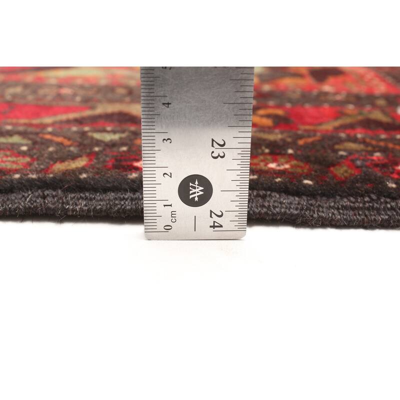 ECARPETGALLERY Hand-knotted Teimani Dark Red Wool Rug - 3'9 x 6'5