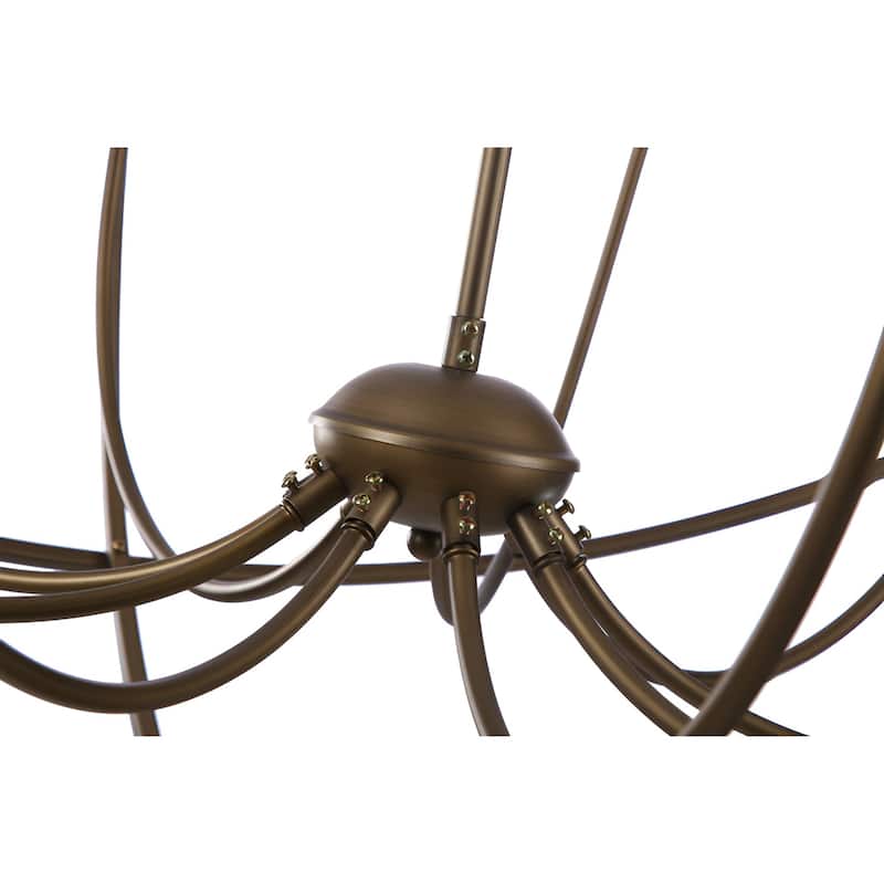 9 - Light Large Dimmable Globe Chandelier Oversized