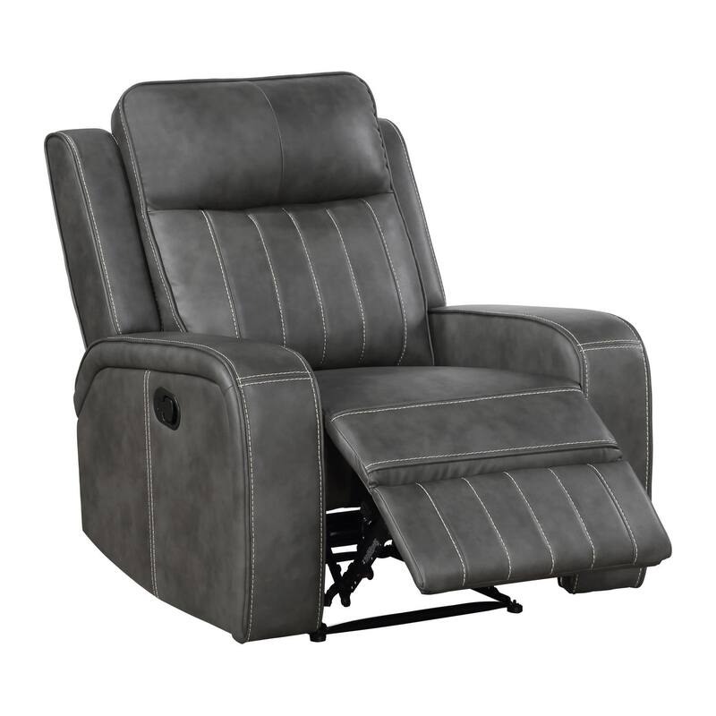 Forrest 3-piece Grey Motion Reclining Sofa Set