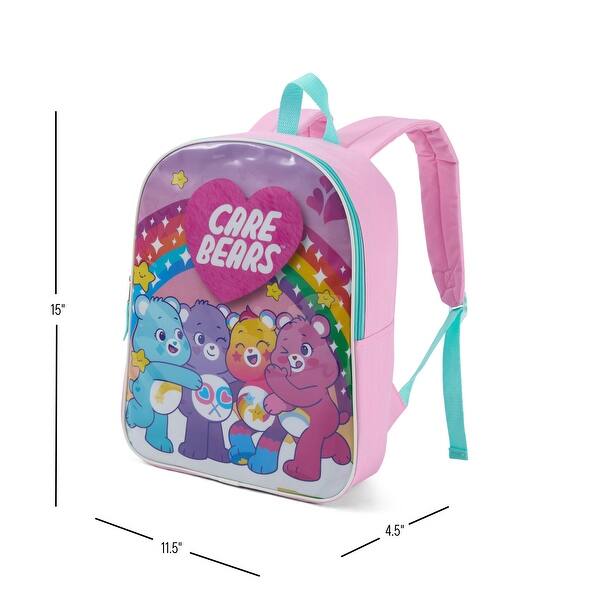 dimension image slide 14 of 26, Girls 15" Backpack with Padded Straps & Zip Compartment - Ideal Toddler Bookbag for School & Travel