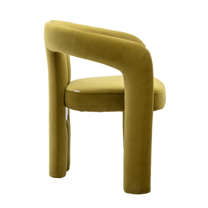 Olive 25.2" Accent Chair with Curved Backrest (Set of 2)