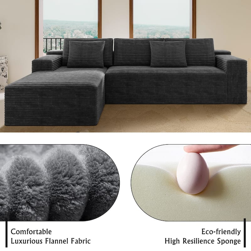 Modular Sectional Sofa Seat,Upholstered Compressed Couch