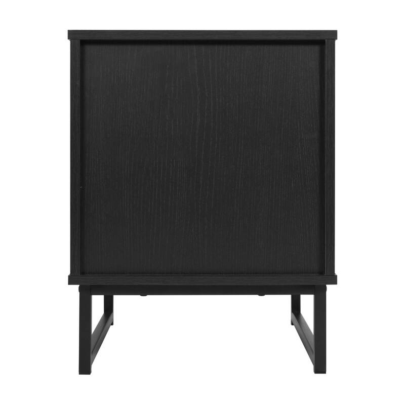 Mid-Century Modern Side Table with Storage Drawer and Shelf - 17"W x 19"D x 22"H