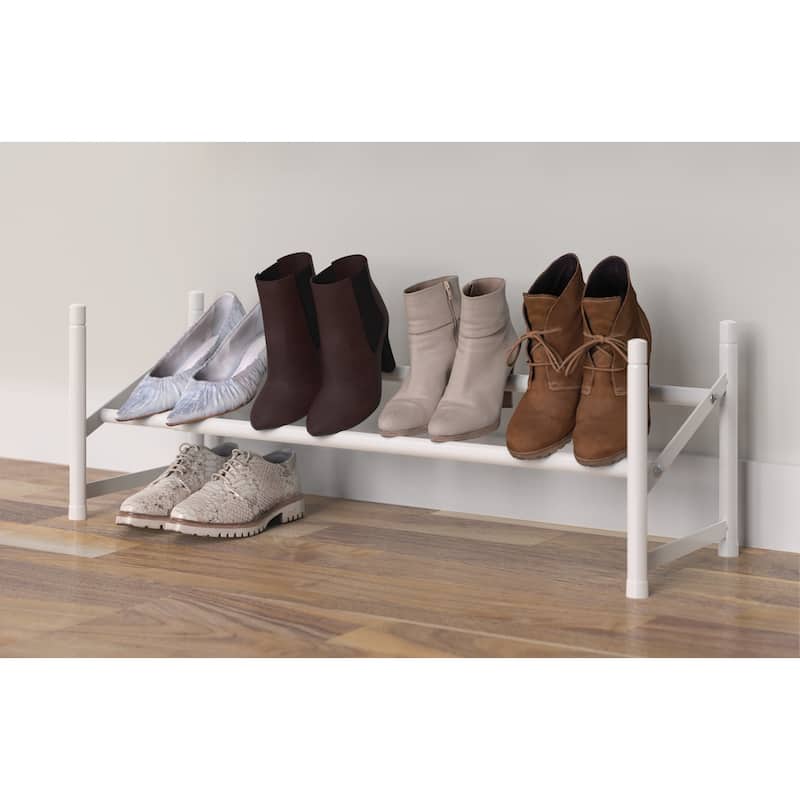 ClosetMaid White Stack and Expand Shoe Rack