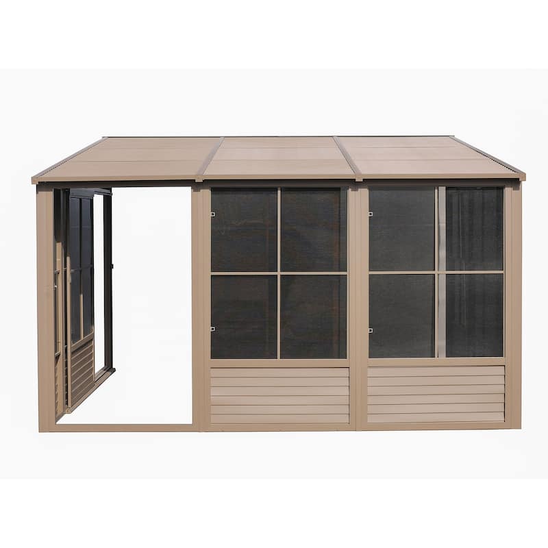 Florence - Wall Mounted Solarium 10x16 Metal Roof