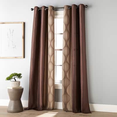 Nanshing Daniella Light Filtering Grommet Curtain Panel Pair - 37" x 84"