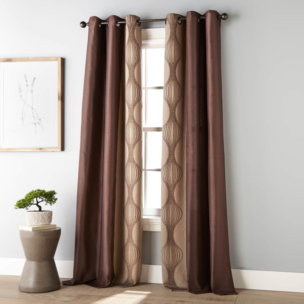 Nanshing Daniella Light Filtering Grommet Curtain Panel Pair - 37" x 84"