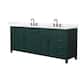 Option Green / White Quartz Top / Matte Black Hardware