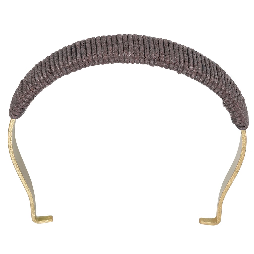 Metal Tea Pot Handle Wrapped Internal Buckle Handle for Tea Pot - Gold/Brown