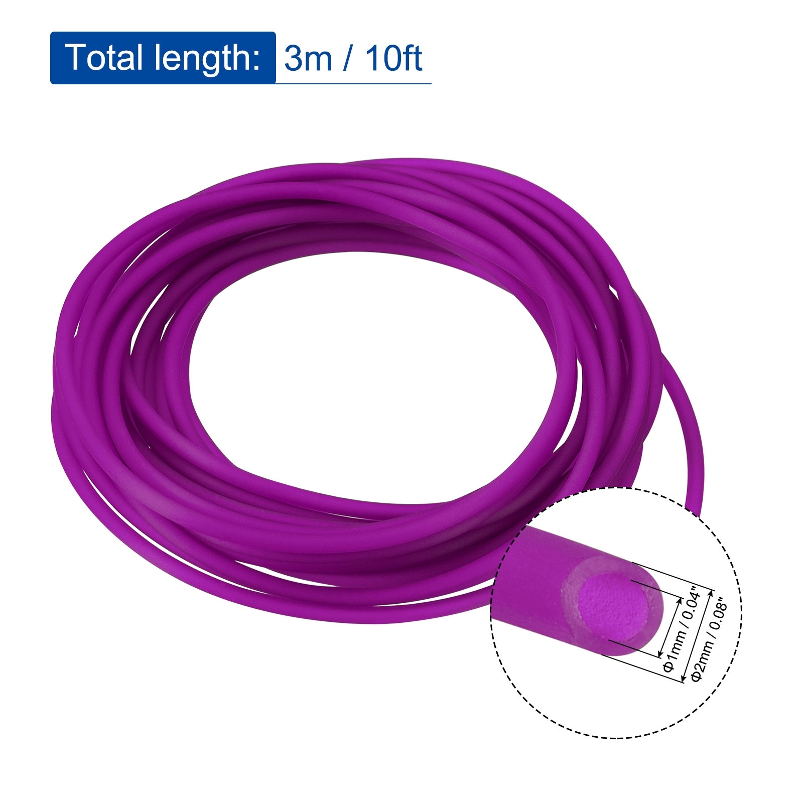 Rubber Cord Tube Hollow Tubing for DIY Craft Beading Necklaces Bracelet
