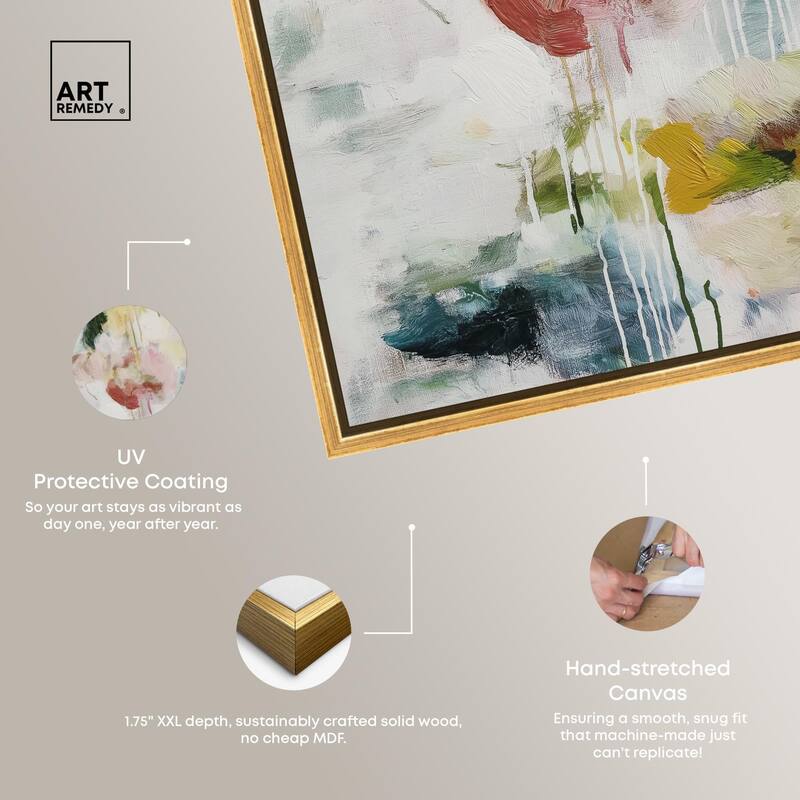 Dripping Colors III Canvas by Art Remedy