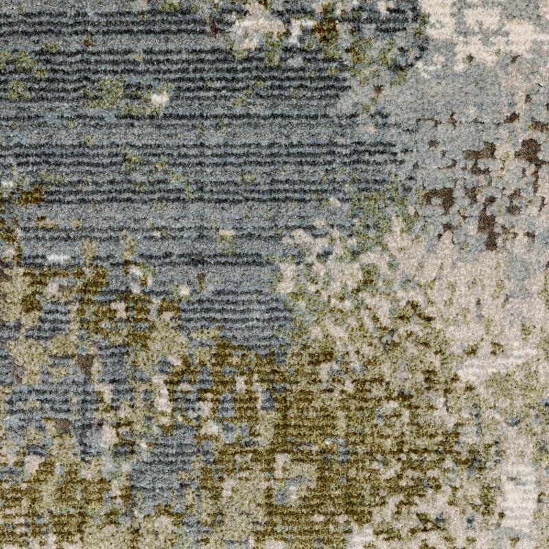 Style Haven Caldon Contemporary Abstract Blue Area Rug