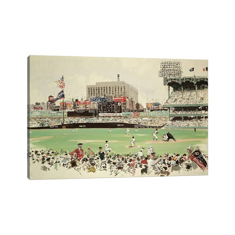 iCanvas "Yankee Stadium, New York" by American School Canvas Print