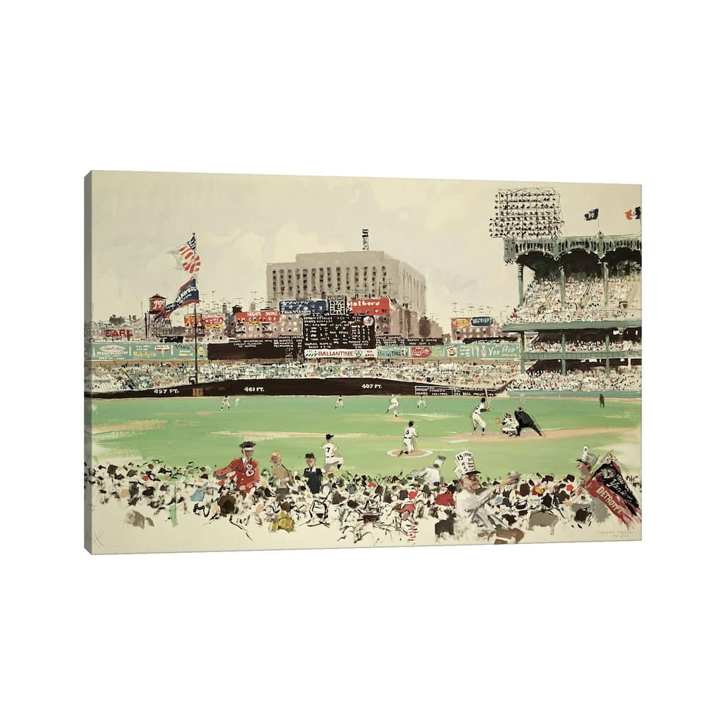 iCanvas "Yankee Stadium, New York" by American School Canvas Print