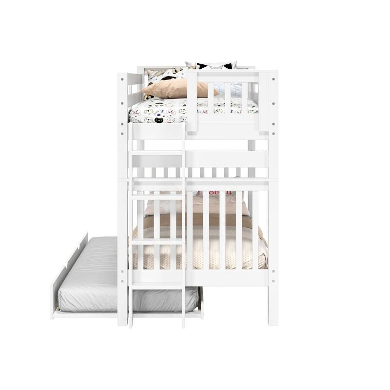 Taylor & Olive Trillium Tall Twin over Twin Bunk Bed, Twin Trundle