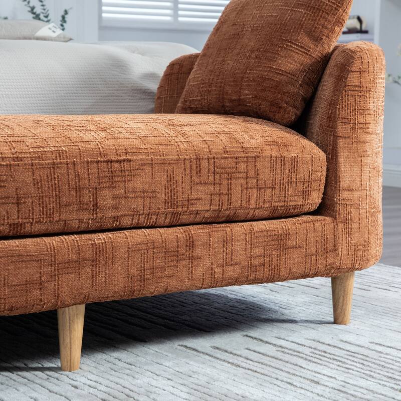 83.1" W Modern Upholstered Lounge Chair,Oversized Sofa Chair with Pillow and Armrests