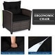 preview thumbnail 25 of 81, Costway 3PCS Patio Rattan Furniture Set Cushioned Conversation Set - See Details
