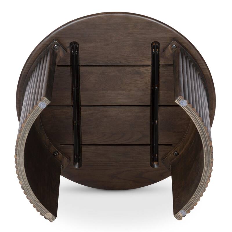 NADAAL STUDIOS Pence, Small Oval Coffee Table, Dark Brown