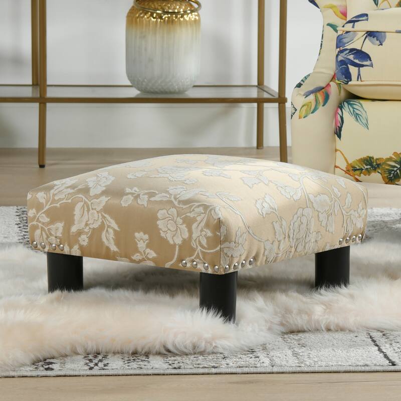 Jules 16" Square Footstool Ottoman