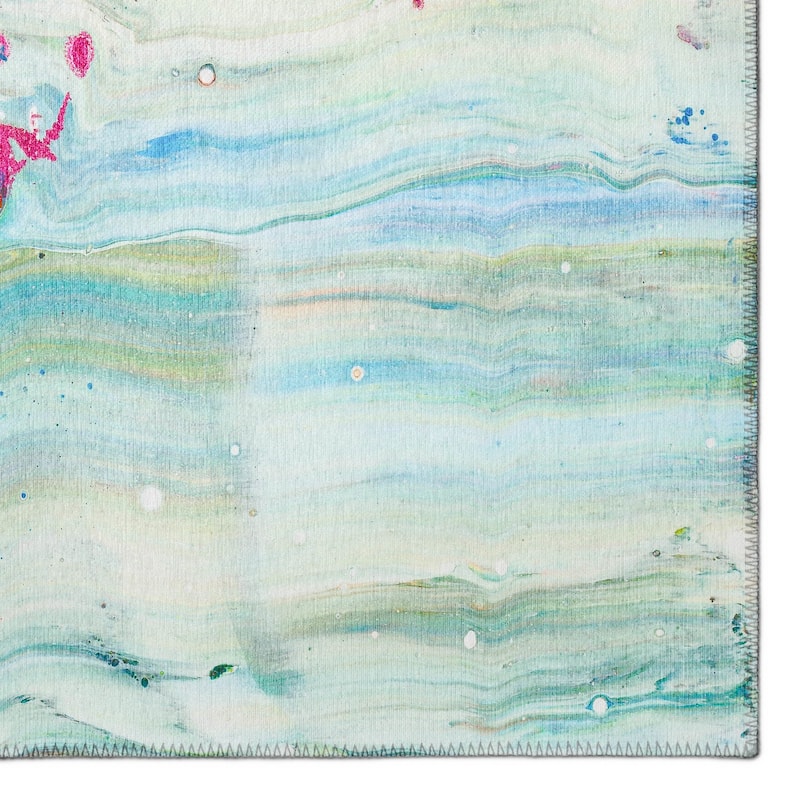 Indoor/ Outdoor Addison Karina Abstract Washable Area Rug