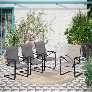 Sling spring hotsell patio chairs