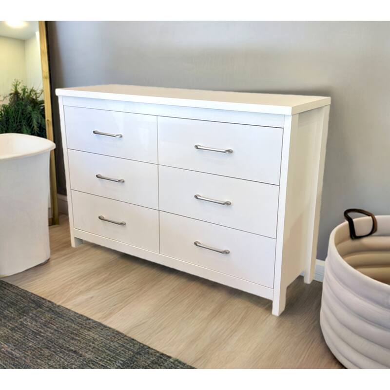 Slide Logic 6 Drawer Low Boy Dresser
