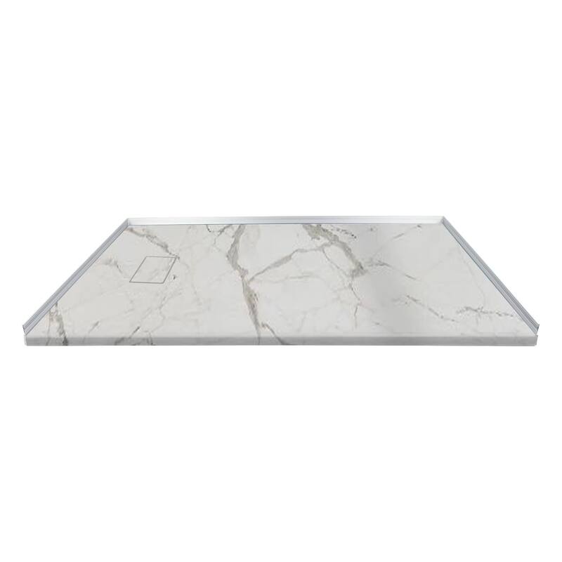 Transolid FZSP6032 59-1/8" x 31-1/2" Rectangular Shower Base with - Calcite